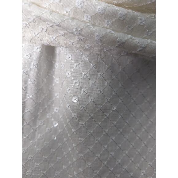 Elliatt Aridsia Ivory Sequin One Shoulder Mini Dress Sash NWT Size Small - Picture 9 of 15